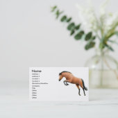 Bucht-springende PferdeVisitenkarte Visitenkarte (Stehend Vorderseite)