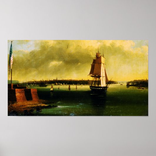 Bucht und Hafen (1850) - Edmund C. Coates Poster (Vorne)