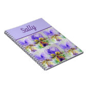 Bucht Viola Lila Blume Watercolor Museo Cantonale Notizblock (Rechte Seite)