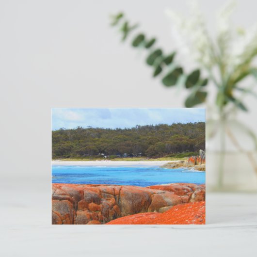 Bucht von Bränden, Tasmanien, Australien Postkarte (Stehend Vorderseite)