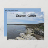 Bucht von den Ordinance Point Falkland Islands Postkarte (Vorne/Hinten)
