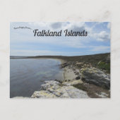 Bucht von den Ordinance Point Falkland Islands Postkarte (Vorderseite)