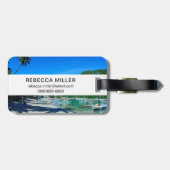 Bucht von El Nido Beach Gepäckanhänger (Rückseite horizontal)