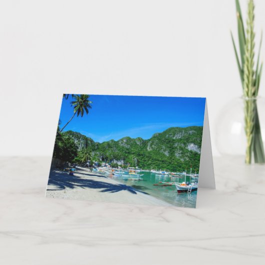 Bucht von El Nido Beach Karte (Vorderseite)