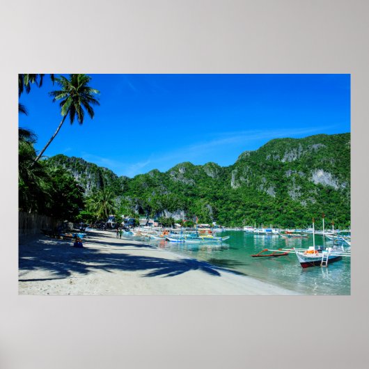 Bucht von El Nido Beach Poster (Vorne)