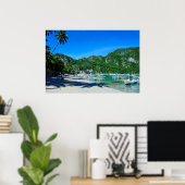 Bucht von El Nido Beach Poster (Heimbüro)