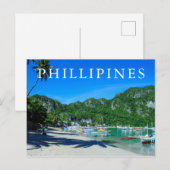Bucht von El Nido Beach Postkarte (Vorne/Hinten)