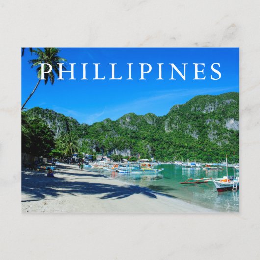 Bucht von El Nido Beach Postkarte (Vorderseite)