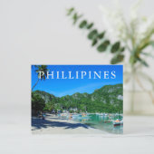Bucht von El Nido Beach Postkarte (Stehend Vorderseite)