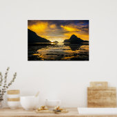 Bucht von El Nido Sunset Poster (Küche)