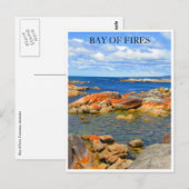Bucht von Feuer aus Granit Postkarte (Vorne/Hinten)