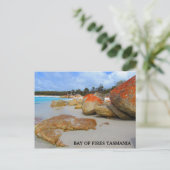 Bucht von Feuer Granitstrand Postkarte (Stehend Vorderseite)