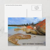 Bucht von Feuer Granitstrand Postkarte (Vorne/Hinten)