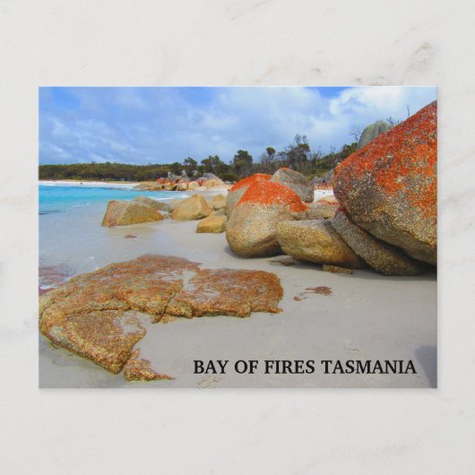 Bucht von Feuer Granitstrand Postkarte (Vorderseite)