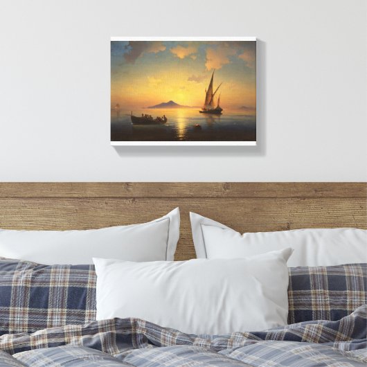 Bucht von Neapel Ivan Aivazovsky Seescape Leinwanddruck (Insitu (Schlafzimmer))
