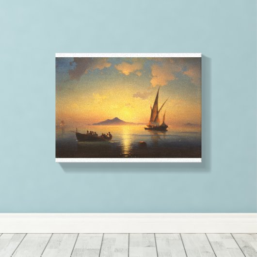 Bucht von Neapel Ivan Aivazovsky Seescape Leinwanddruck (Insitu (Holzboden))