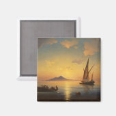 Bucht von Neapel Ivan Aivazovsky Seescape Magnet (Vorderseite/Rückseite)