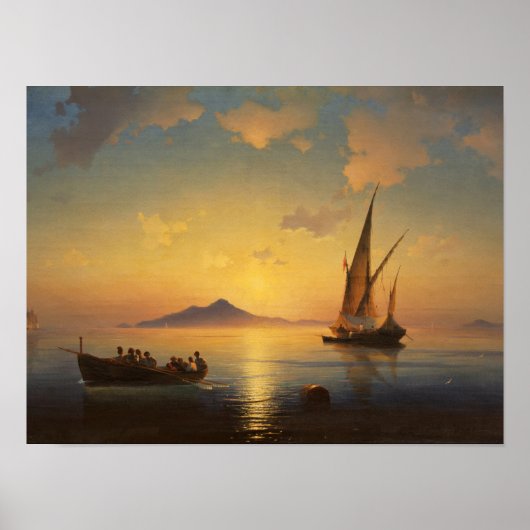 Bucht von Neapel Ivan Aivazovsky Seescape Poster (Vorne)