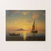 Bucht von Neapel - Iwan Aivazovsky - Meerblick Puzzle (Horizontal)
