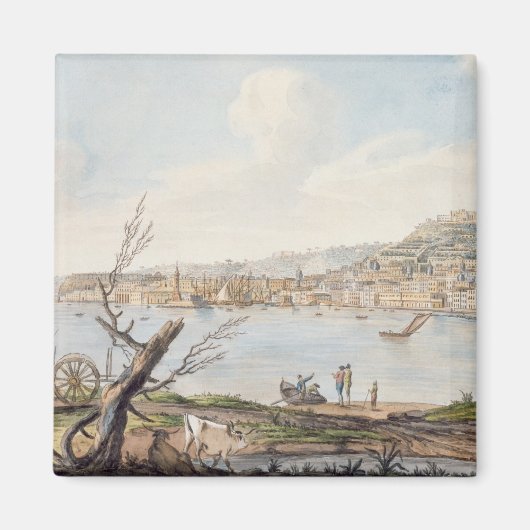 Bucht von Neapel vom Meer in der Nähe der Maddalen Magnet (Vorne)