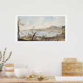 Bucht von Neapel vom Meer in der Nähe der Maddalen Poster (Küche)