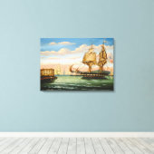 Bucht von New York, Sonnenuntergang Leinwanddruck (Insitu (Holzboden))