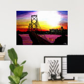 Bucht von Oakland Poster (Heimbüro)