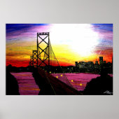 Bucht von Oakland Poster (Vorne)