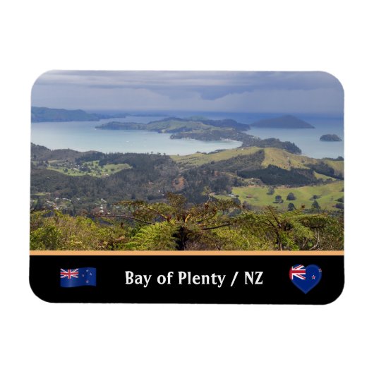 Bucht von Plenty, Islands, Fischen / Neuseeland Magnet (Horizontal)