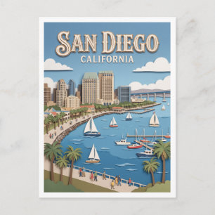 Bucht von San Diego Kalifornien Postkarte