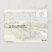 Bucht von Tanger in Marokko durch Eugene Delacroix Postkarte (Rückseite)