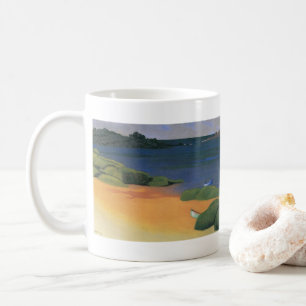 Bucht von Tregastel von Felix Vallotton, Fine Art Kaffeetasse