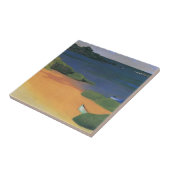 Bucht von Tregastel von Felix Vallotton, Kunst Fliese (Seite)