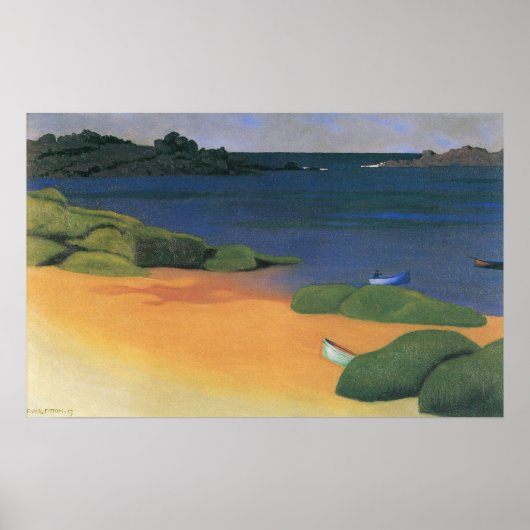 Bucht von Tregastel von Felix Vallotton, Kunst Poster (Vorne)