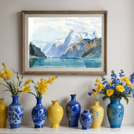 Bucht von Uri, Brunnen von John Sargent Poster