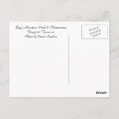 Buchten Bergdamm im Nebel Postkarte (Rückseite)