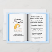 Buchthema Kinderdusche Einladung (Junge) (Vorderseite)