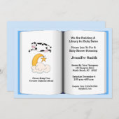 Buchthema Kinderdusche Einladung (Junge) (Vorne/Hinten)