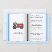 Buchthema Kinderdusche Einladung (Junge) (Vorderseite)