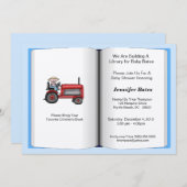 Buchthema Kinderdusche Einladung (Junge) (Vorne/Hinten)