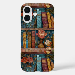 Buchthemen-Buntglas-Handyhülle iPhone 16 Hülle
