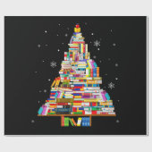 Buchtischler-Buchliebhaber xmas Geschenkpapier (Flach)