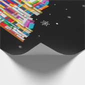 Buchtischler-Buchliebhaber xmas Geschenkpapier (Ecke)