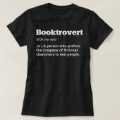 Buchtrovert Definition Funny Book Lover Bedeutung T-Shirt (Design vorne)
