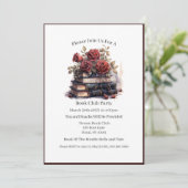 Buchtrovert, Lover buchen, Club buchen Einladung (Stehend Vorderseite)