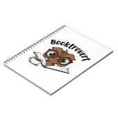 Buchtroverte Eule mit Buch und Kaffee (Linke Seite)