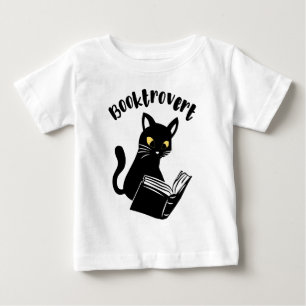 Buchtrovertekatze mit Buch Baby T-shirt