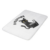 Buchtrovertekatze mit Buch Badematte (Schrägansicht)