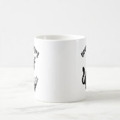 Buchtrovertekatze mit Buch Kaffeetasse (Mittel)