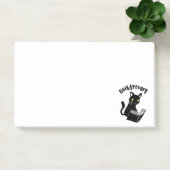 Buchtrovertekatze mit Buch Post-it Klebezettel (Büro)